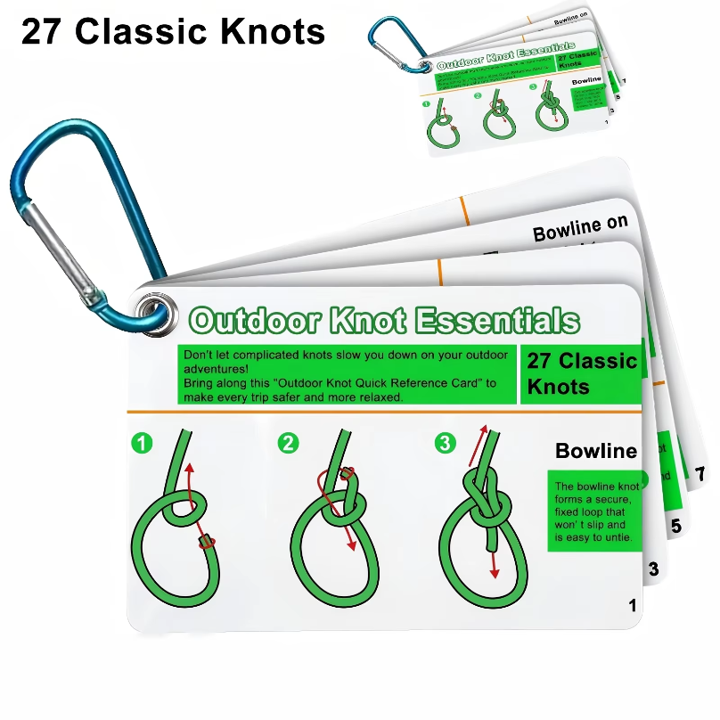 Outdoor Adventure Guide - Guida Tascabile per Nodi da Esterno,