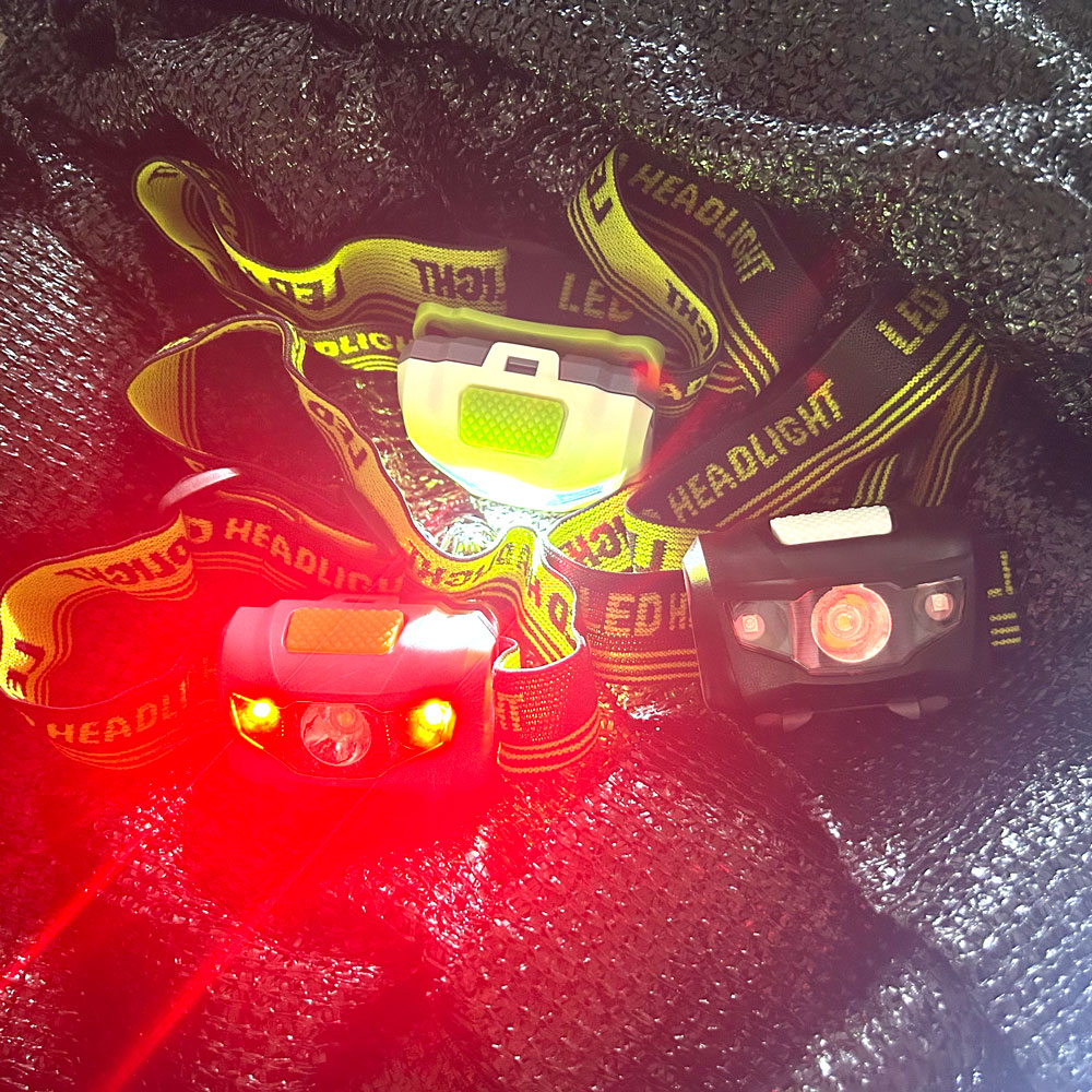 Outdoor Adventure Hunt - Faro LED bianco rosso Utilizza lampada