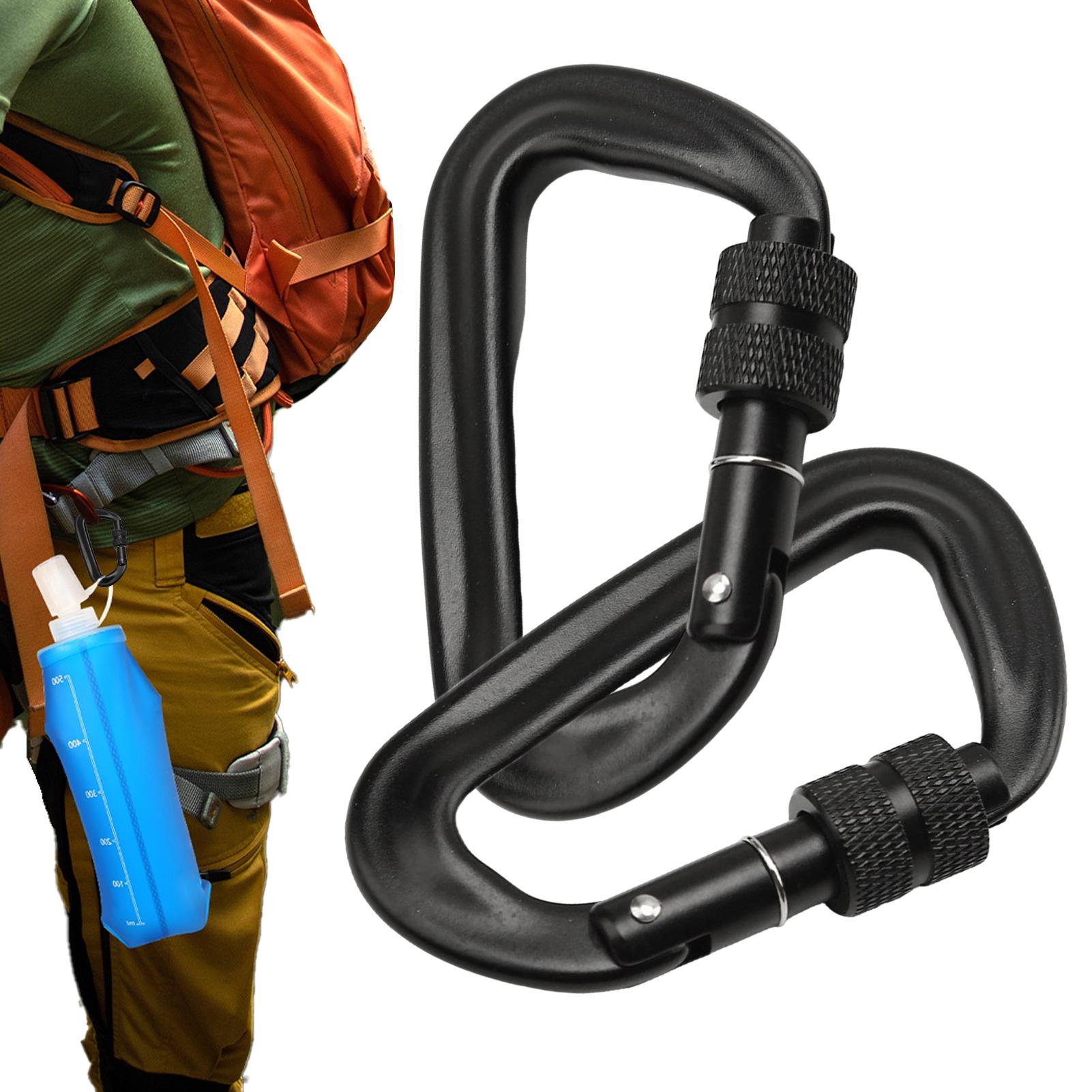 Carabiner Locking D - Moschettoni a D con blocco da