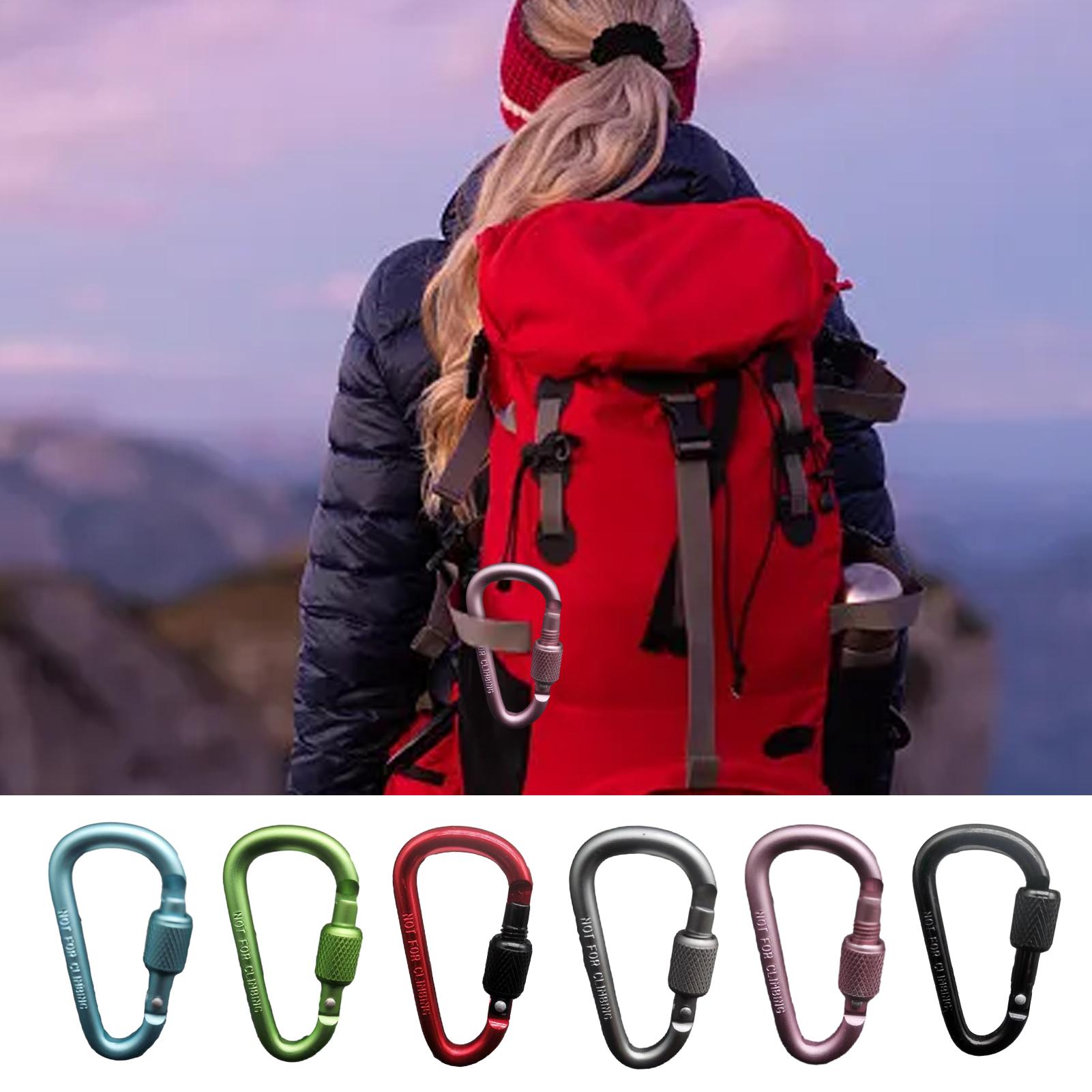 Carabiner Locking D - Moschettone a D in Alluminio per