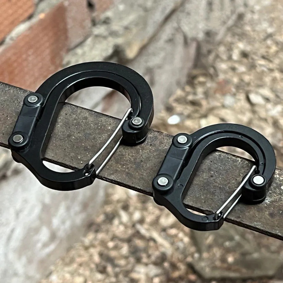 Carabiner Locking D - Clip per attrezzatura ibrida da campeggio