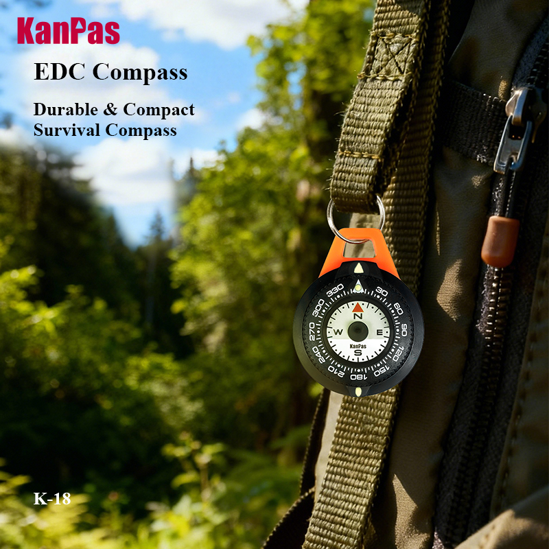 Outdoor Adventure Gear - Bussola Mini EDC KANPAS, Bussola Luminosa