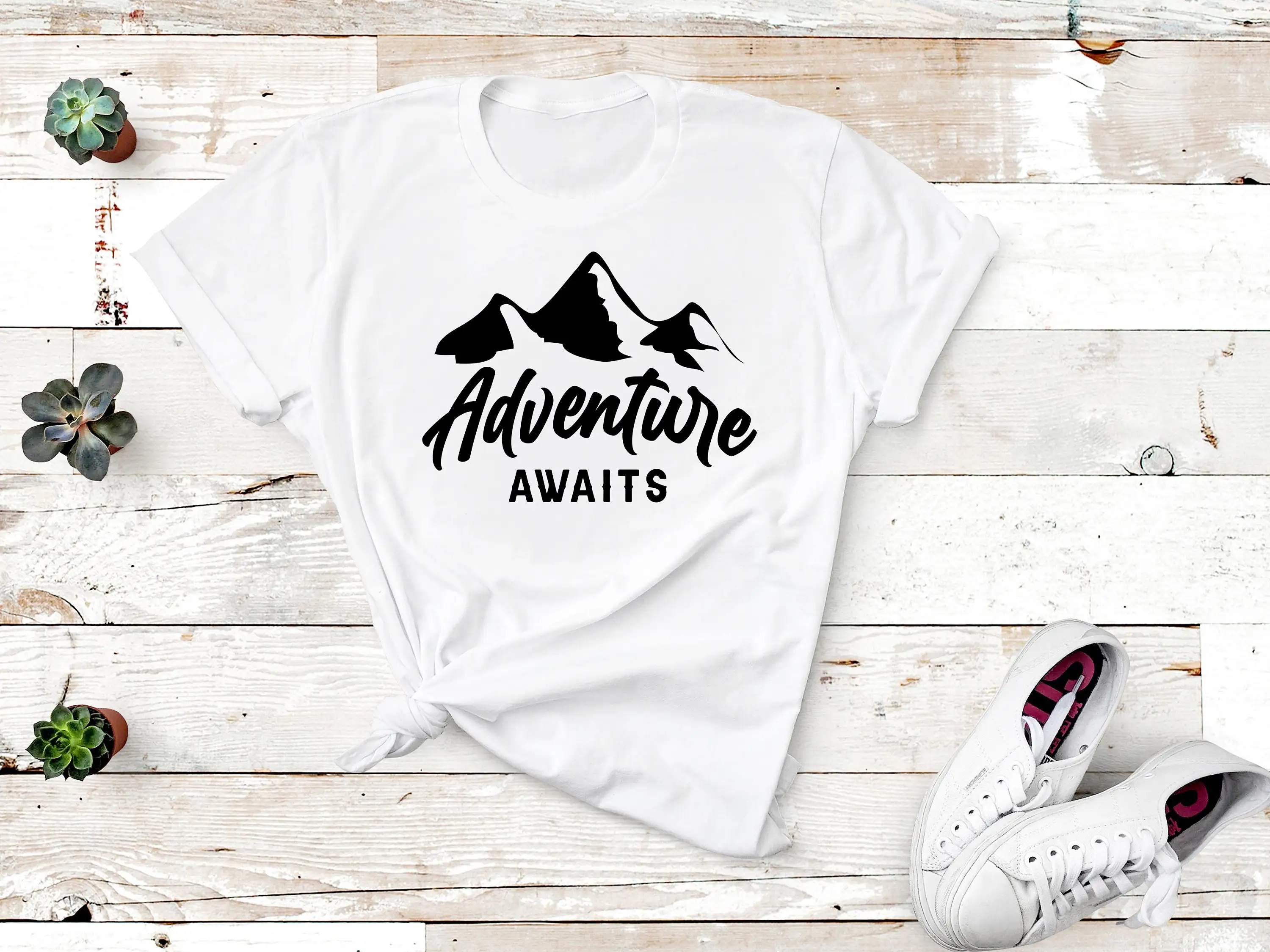 Outdoor Adventure Mountaintop Backpack - L'avventura ti aspetta T-shirt Escursionismo Montagna