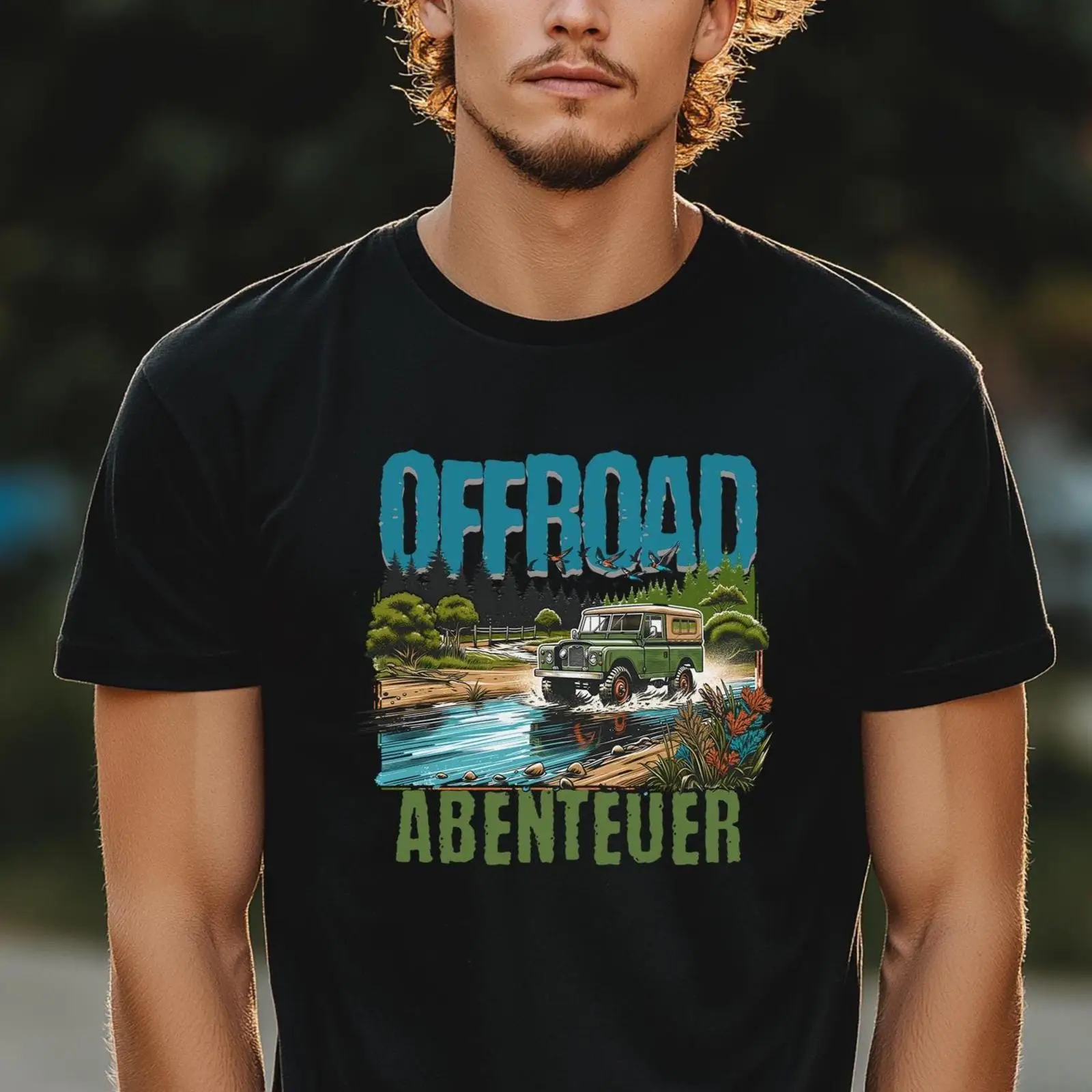 Outdoor Adventure Vehicles - T-shirt da uomo Offroad Abenteuer 4x4