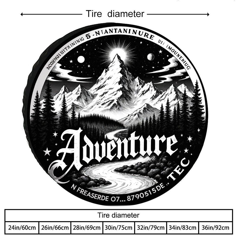 Outdoor Adventure Vehicles - Copertura per Ruota di Scorta Adventure