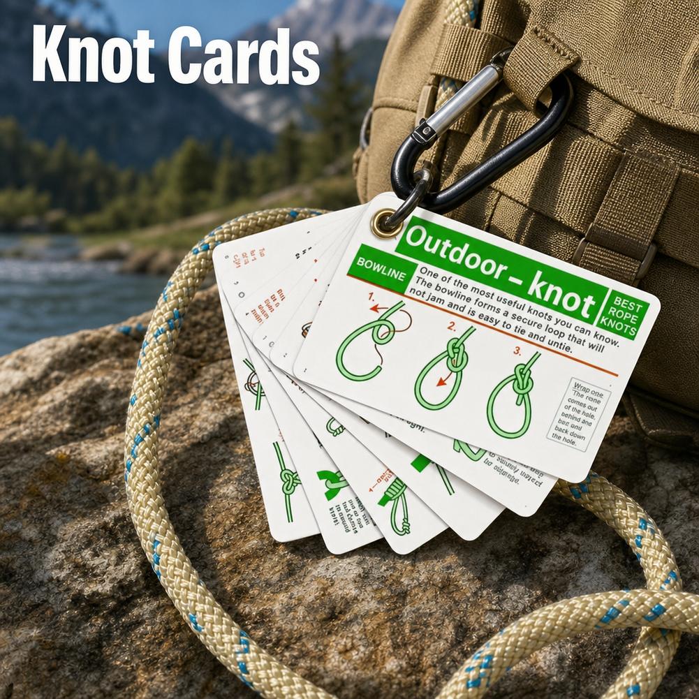 Outdoor Adventure Guide - Guida Tascabile per Nodi da Esterno,