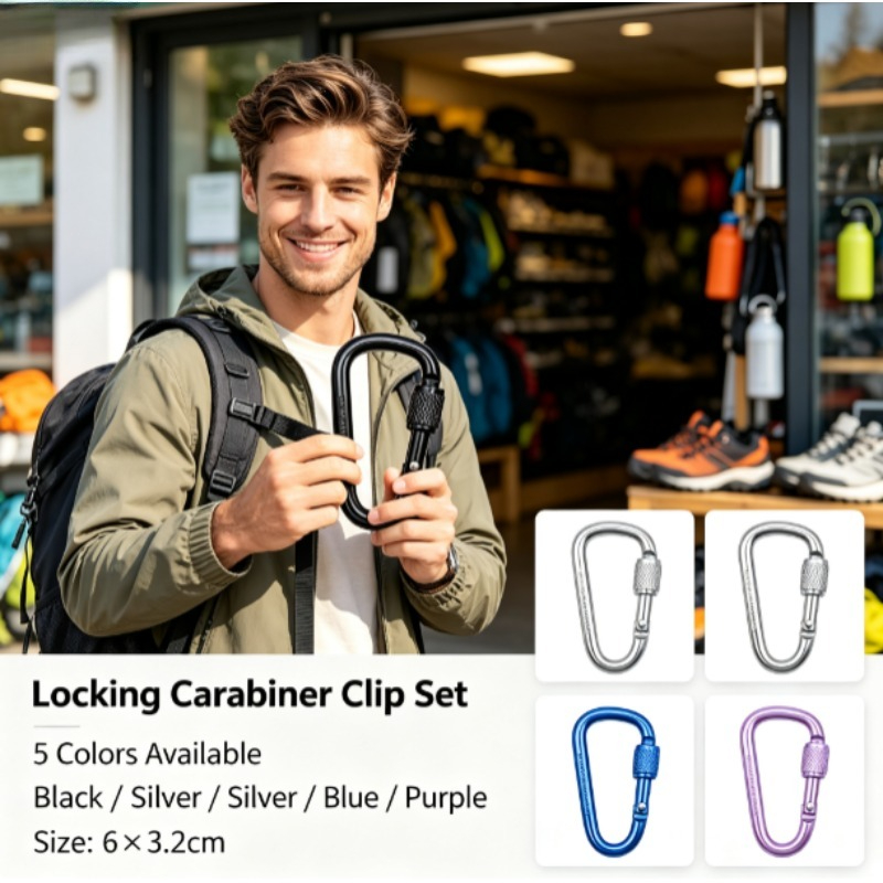 Moschettone a D in Lega di All - Carabiner Locking D recensione e prezzo
