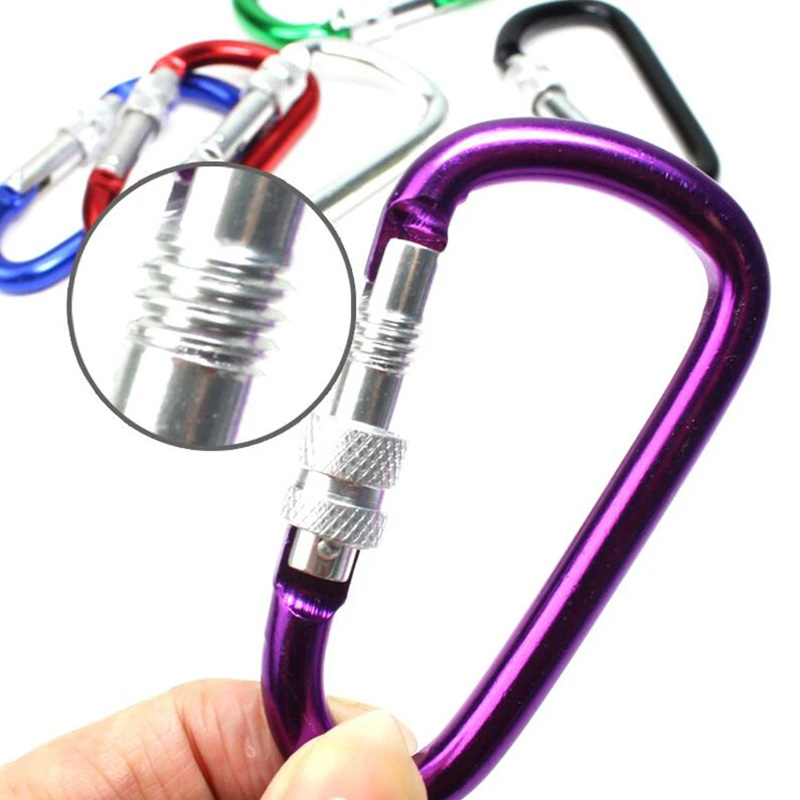 Confezione da 6 moschettoni –  - Carabiner Locking D recensione e prezzo